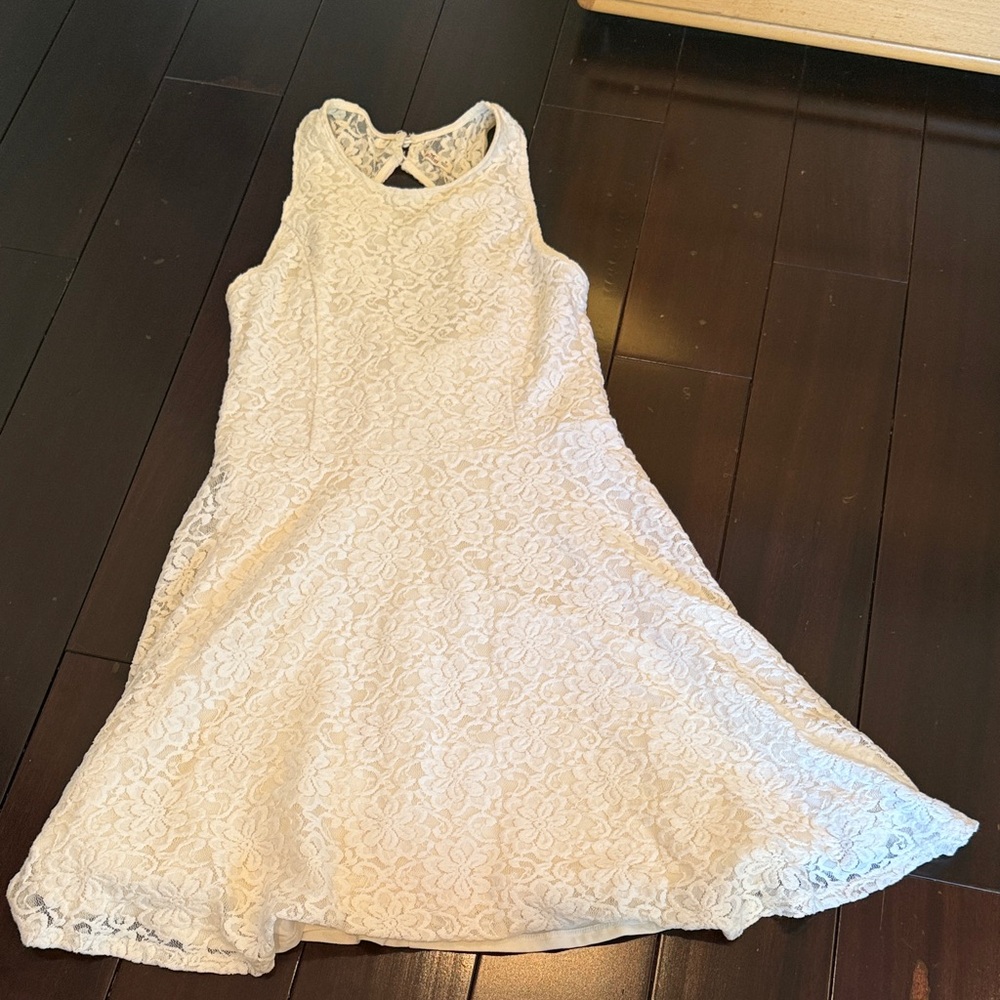 Hollister lined Dress in Cream